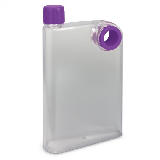 Clear Purple Flat Bottles